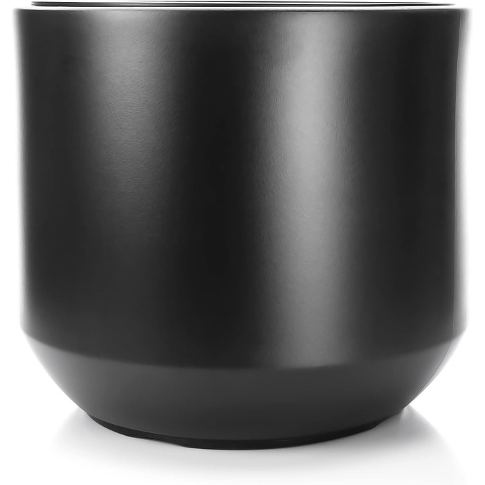 Квітковий горщик BigDean Style ø 40 см, антрацитовий, зі знімним внутрішнім горщиком - всепогодний квітковий горщик з ударостійкого пластику - великий горщик, підходить для використання на вулиці та в приміщенні ø 40 см