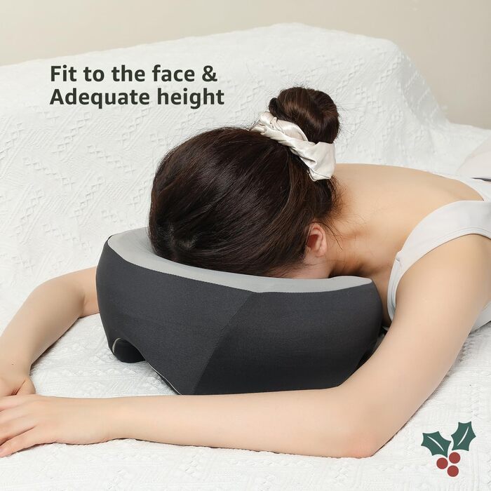 Ергономічна подушка обличчям вниз з високоякісним пінополіуретаном з ефектом пам&39яті для післяопераційного відновлення, комфортного сну та масажу.