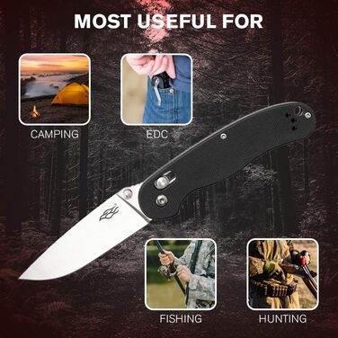 Ніж EDC Ganzo Firebird by F759M Svart fllkniv