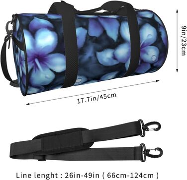 Дорожня сумка-циліндр з тропічним квітковим принтом, спортивна сумка для чоловіків та жінок, сумка-мішок, спортивна сумка