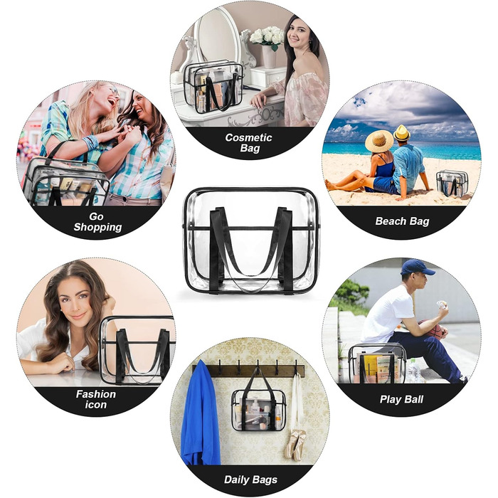 Прозора туалетна сумка Прозора сумка-торбинка Дорожні сумки ПВХ Туалетна сумка Дорожня сумка-органайзер Водонепроникна пеленальна