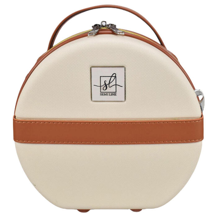 Бьюті-кейс Semi Line 5L Ecru/Brown (T5670-1)