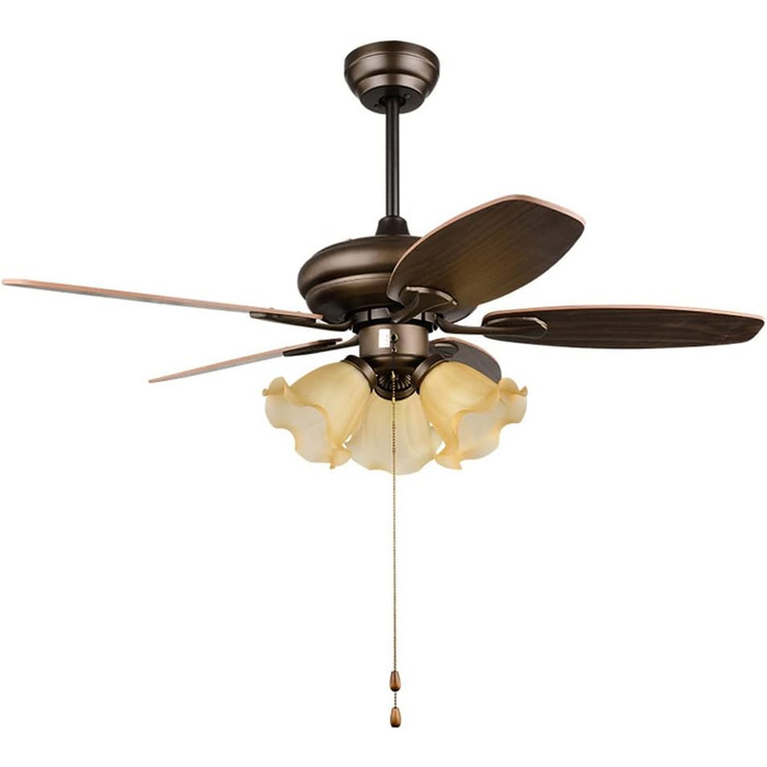 Стельовий вентилятор FAZRPIP з низьким профілем і підсвічуванням, 3 швидкості, швидкість вітру, безшумний вентилятор, люстра, трад