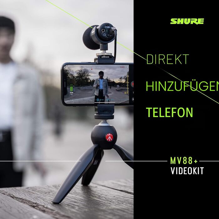 Відеокомплект Shure MV88 цифровий стереоконденсаторний мікрофон для Apple