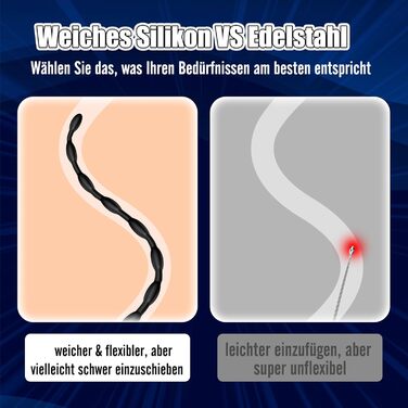 Вібруючий уретральний дилатор DRAGOSTI, силіконовий, 10 режимів вібрації, 47 см