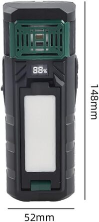 Світлодіодний складний кемпінговий світильник, лампа для намету, портативний робочий світильник з цифровим дисплеєм, багатофункціональний для дому, спальні, вітальні