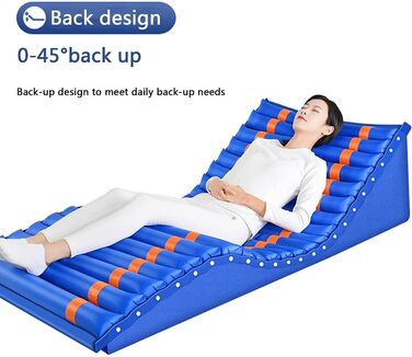 Протипролежневий матрац FOOJO, матрац зі змінним тиском, функцією підйому та перекидання вліво/вправо, медичний надувний матрац для профілактики пролежнів та виразок під час декубіту