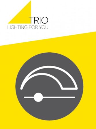 Світлодіодна торшерна лампа Trio Kalea 455510130, матовий чорний метал, сосна, 35 Вт LED, 4-позиційний ножний диммер
