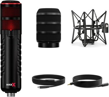 �DE X XDM-100 Професійний динамічний USB-мікрофон і рішення для віртуального мікшування для стримерів та геймерів Одинарний