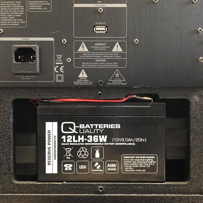 Запасний акумулятор 12V 9Ah для колонок Teufel Rockster Air