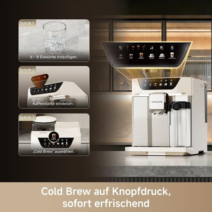 Кавомашина Dreame Ecceluxe Master з функцією Cold Brew одним натисканням