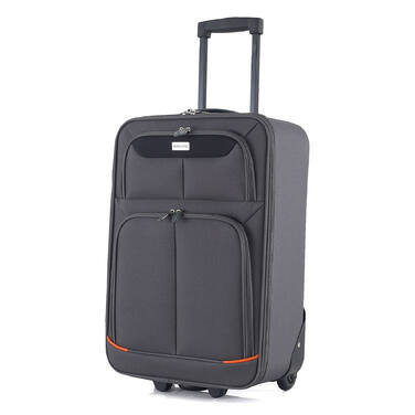 Валіза Semi Line 20' (S) Grey/Orange Lines (T5754-1)