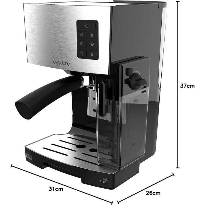 Напівавтоматична еспресомашина Cecotec Power Instant-ccino 20 (Inox)