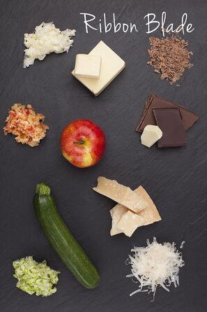 Мікроплощинна 2-смугова ріжуча терка з нержавіючої сталі Black із серії Gourmet для твердого сиру, яблука, моркви, кабачків та шок