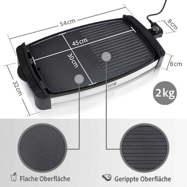 Електричний гриль Стіл Гриль електричний з TV & GS 2200 Вт Стіл для барбекю на 4 8 осіб-гриль XXL Teppanyaki у приміщенні Грилі тепаняки Настільний гриль Електричний гриль Плита електрична для балкона Інструкція