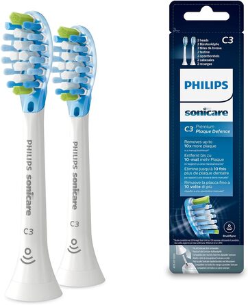 Оригінальні насадки для звукової зубної щітки Philips Sonicare Original C3 Premium Plaque Defense Standard - 4 упаковки білі (модель HX9044/17) (2 шт. и)