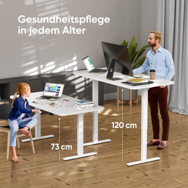 Каркас столу ONKRON з регульованою висотою та 2 двигунами, до 100 кг, стіл з електричним регулюванням висоти для сидіння та стояння з 3 налаштуваннями пам&39яті, електричні ніжки столу, біла рама столу CDF222E-W