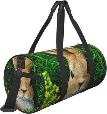Дорожня сумка-мішок з коричневим кроликом, спортивна сумка для чоловіків та жінок, сумка для подорожей