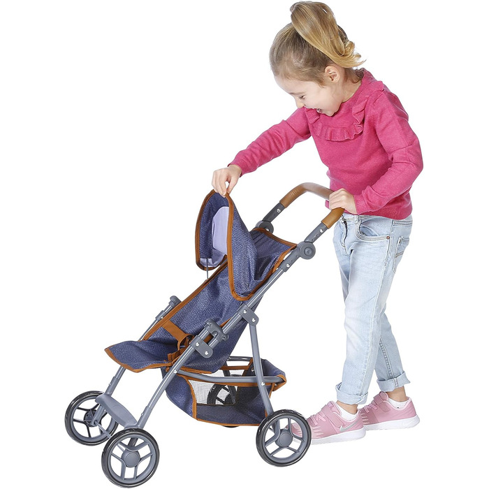 Коляска для ляльки Ліба - темно-синій, 16830 -