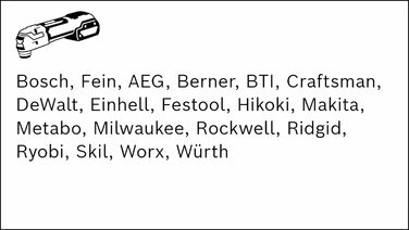 Набір багатофункціональних інструментів Bosch Professional Starlock з 5 предметів (для дерева, металу, мультиматеріалів та абразив