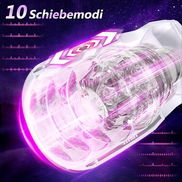 Мастурбатор Yotcoc для чоловіків, реалістичний з функцією язика та вібрації, 10 режимів смоктання та 10 режимів вібрації