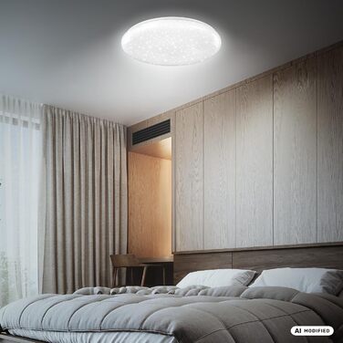 Стеля LED-світильник BRILONER Зоряне небо, 3 рівні димування, білий