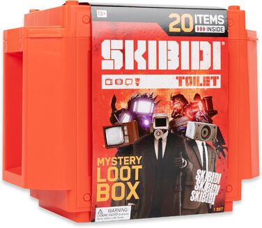 Гігантський Mystery Loot Box SKIBIDI Toilet 20 сюрпризів, ексклюзивні фігурки за мотивами YouTube-сенсації, офіційний мерч