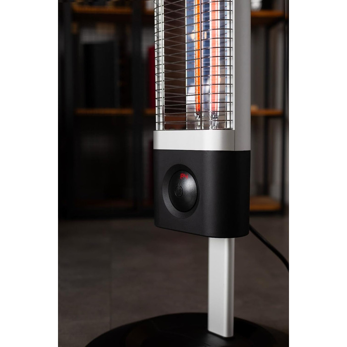 Інфрачервоний обігрівач - Енергозберігаючий радіаційний обігрівач - Сертифіковано TV/GS - Миттєве тепло будь-де - Окремостоячий пристрій - Електричний - Обігрівач для патіо з пультом дистанційного керування - Електричний обігрівач - 1700 Вт - 2 роки гаран