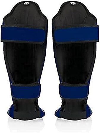 Щитки для гомілок Fairtex SP5 для муай-тай для чоловіків, жінок та дітей Високоякісні, легкі та міцні Покращений захист від болю в гомілці під час тренувань або спарингів, розмір S, синій