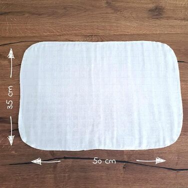 Муслінові пелюшки MAKIAN 10 упаковок - 35x50 см, сертифіковані Oeko-TEX Standard 100 преміум якості - серветки для відрижки преміу