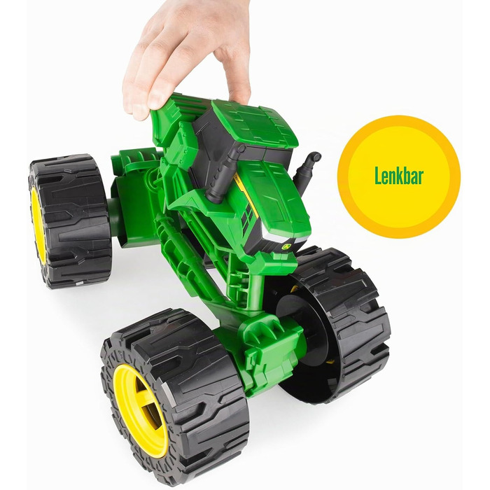 Дитячий іграшковий трактор-монстр John Deere Monster Treads All Terrain керуваний трактор з великими колесами для будь-якої поверхні, міцна іграшка для дому та вулиці, подарунок для хлопчиків та дівчаток від 3 років