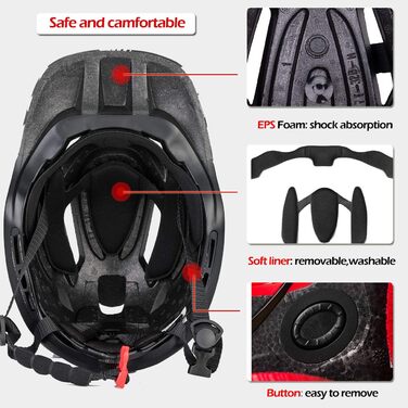 Дитячий шолом Інтегрований велосипедний шолом Дитячий молодіжний шолом зі знімним захистом підборіддя BMX MTB Шолом для спуску з г