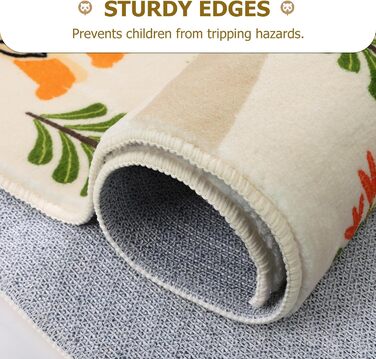 Товстий ігровий килимок дитячий килимок ультра м'який нековзний ігровий килимок, що миється зоопарк тварин дитячий килимок для дів