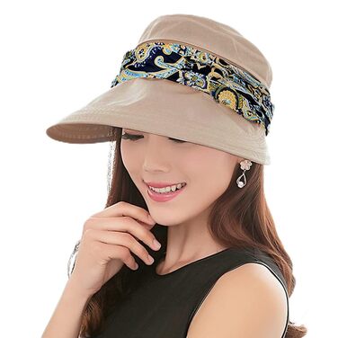 Жіночий складаний сонцезахисний капелюх KXF 2-в-1 з клапаном на шиї, дихаючий, швидковисихаючий, захист 360, козирок для спорту на свіжому повітрі, широкий козирок, захист від ультрафіолету UPF 50, капелюх для пляжної риболовлі, один розмір 4