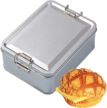 Металева коробка для зберігання прямокутна банка з білого металу з надійною кришкою, герметичні багатоцільові контейнери для кави, чаю, прикрас, цукерок, шоколаду для кухні, комори, сріблястого кольору