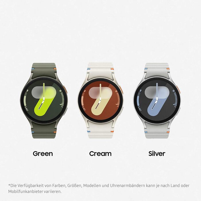 Розумний годинник Samsung Galaxy Watch7, фітнес-годинник, фітнес-трекер та трекер активності, 40 мм, Bluetooth, кремовий, вкл. 36-місячну гарантію виробника, кремовий чохол 40 мм, Bluetooth S/M - для обхвату 130-180 мм