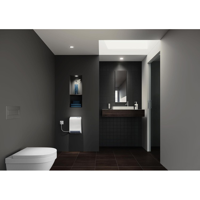 Керамічний вентилятор-обігрівач AEG VH 213, енергозберігаючий, 2000 Вт для приблизно 25 м, сертифікований TV, РК-дисплей, тижневий таймер, для ванної кімнати, 238296 пластик без таймера на 120 хв, одинарний