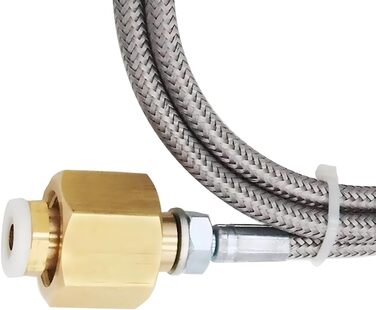 Адаптер шланг високого тиску 150 см для більших балонів CO2 підходить для виробника газованої води Grohe Blue Home для перенесення шланга CO2