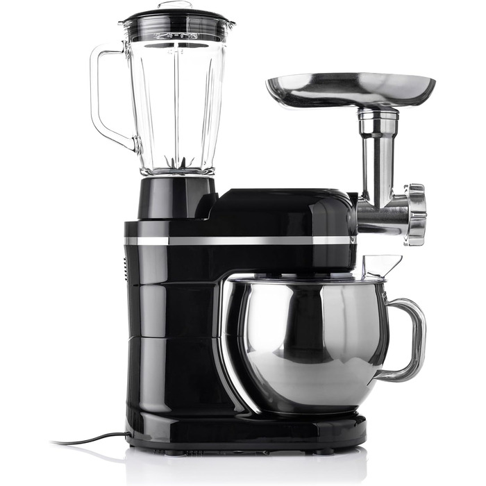 Універсальний кухонний комбайн Lehmann 3 в 1 комплект Планетарна мішалка Багатофункціональний кухонний комбайн з м'ясорубкою включаючи соковижималку 1,5 л і чашу з нержавіючої сталі 5 л