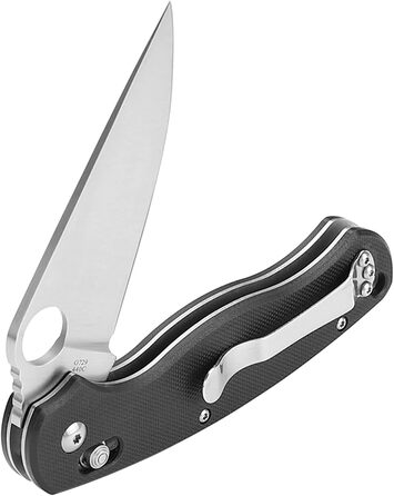 Складаний кишеньковий ніж, лезо з нержавіючої сталі 440C, ергономічна нековзна рукоятка G10 з кліпсою, полювання, риболовля, кемпі