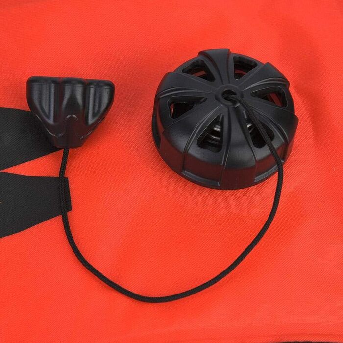 Надувний буй для дайвінгу Demeras 6 футів, маркер поверхні, SMB, для безпечного підводного дайвінгу та сноркелінгу, червоний