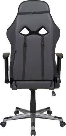 Ігрове крісло GAME ROCKER G-20 зі штучної шкіри чорного/антрацитового кольору, вантажопідйомність до 110 кг