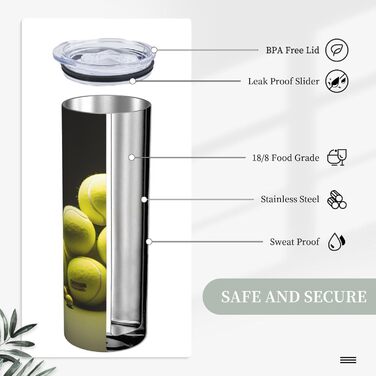 Кухоль з прямою трубочкою, 590 мл, тенісна таблиця, дорожній кухоль з принтом, підходить для кемпінгу, офісу та дому