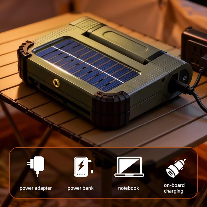 Світлодіодний кемпінговий ліхтар, водонепроникний акумуляторний ліхтар, ліхтар на сонячній енергії з магнітною основою, зовнішнє освітлення, портативний кемпінговий ліхтар компактного дизайну, ліхтар для виживання в туристичному наметі