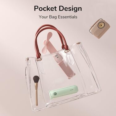 3-in-1 Handheld Fan, Rechargeable USB 12-19 Hours Work with Power Bank, Lightlight, Portable Fan for Travel/Summer, Gifts for Women-Pink, 3-in-1 Handheld Fan, Rechargeable USB 12-19 Hours Work with Power Bank, Lightlight, Portable Fan for Travel/Summer, G