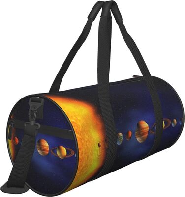 Сумка-мішок для подорожей та спорту Сонячна система велика дорожня сумка для чоловіків та жінок, ідеальна для тренувань, вихідних та коротких поїздок.