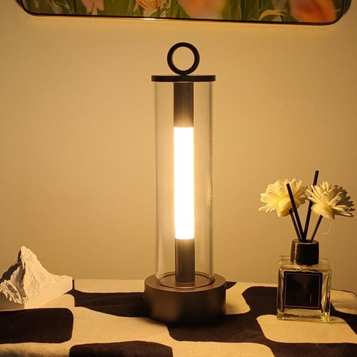 Ліхтарі для кемпінгу - Портативний підвісний ліхтар з 3 режимами роботи, 2000 мАг, акумуляторний світлодіодний кемпінговий ліхтар, до 18 годин роботи - Для дому, приміщень, спальні, на відкритому повітрі, походів, скелелазіння, подорожей, нічного сірого к