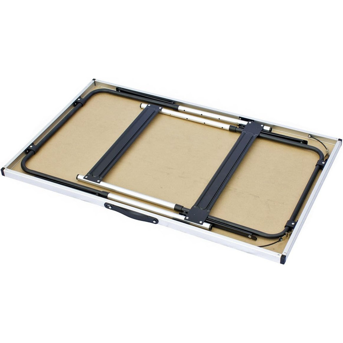 ТОВАРИГАДЖЕТИ Складаний багатофункціональний стіл, багатоцільовий стіл, кемпінговий стіл, розкладний стіл, ринковий стіл, стіл з регульованою висотою для обклеювання шпалерами, бічний столик для кемпінгу, саду, фестивалів, ринків тощо, чорний