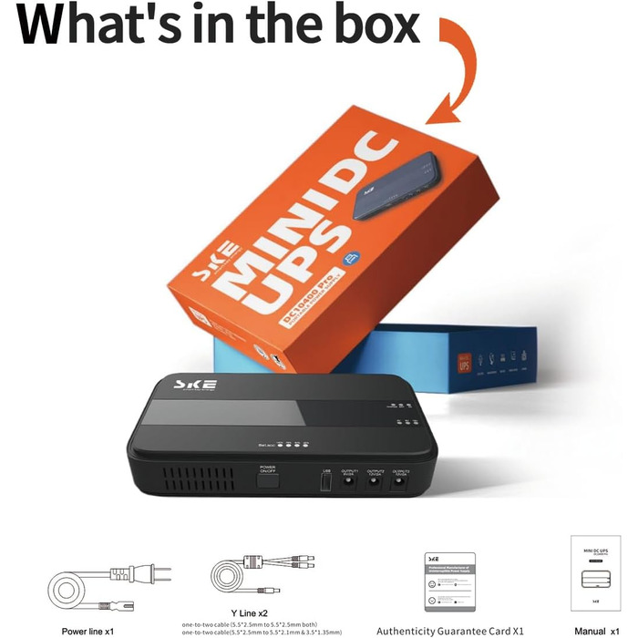 Джерело безперебійного живлення Mini UPS ДБЖ для роутерів, 10400mAh