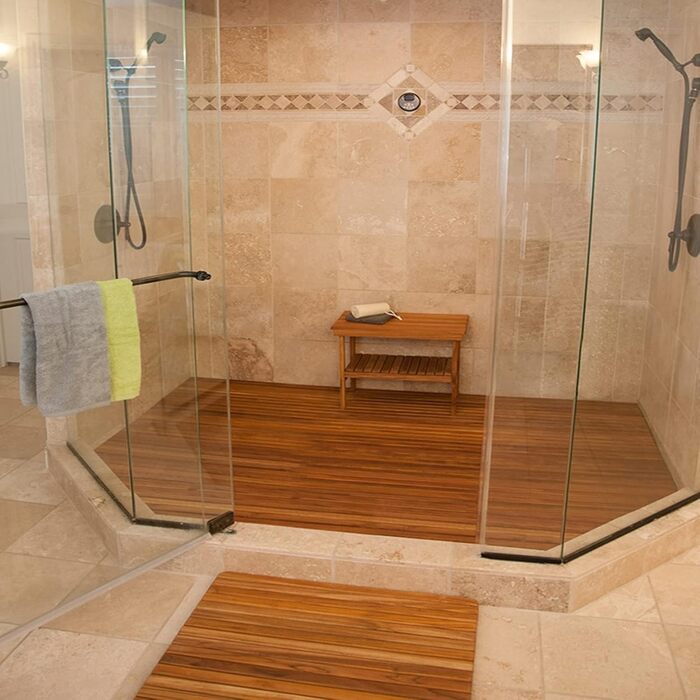 Килимок для ванної кімнати Zhaomi, бамбуковий килимок для ванни, тиковий килимок для ванни, дерев'яний килимок для ванни, килимок